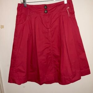 Merona A-Line Skirt in Vibrant Red